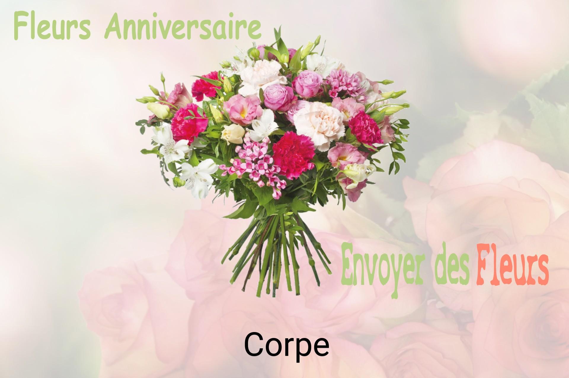Bouquet de fleurs d’anniversaire livré à Corpe