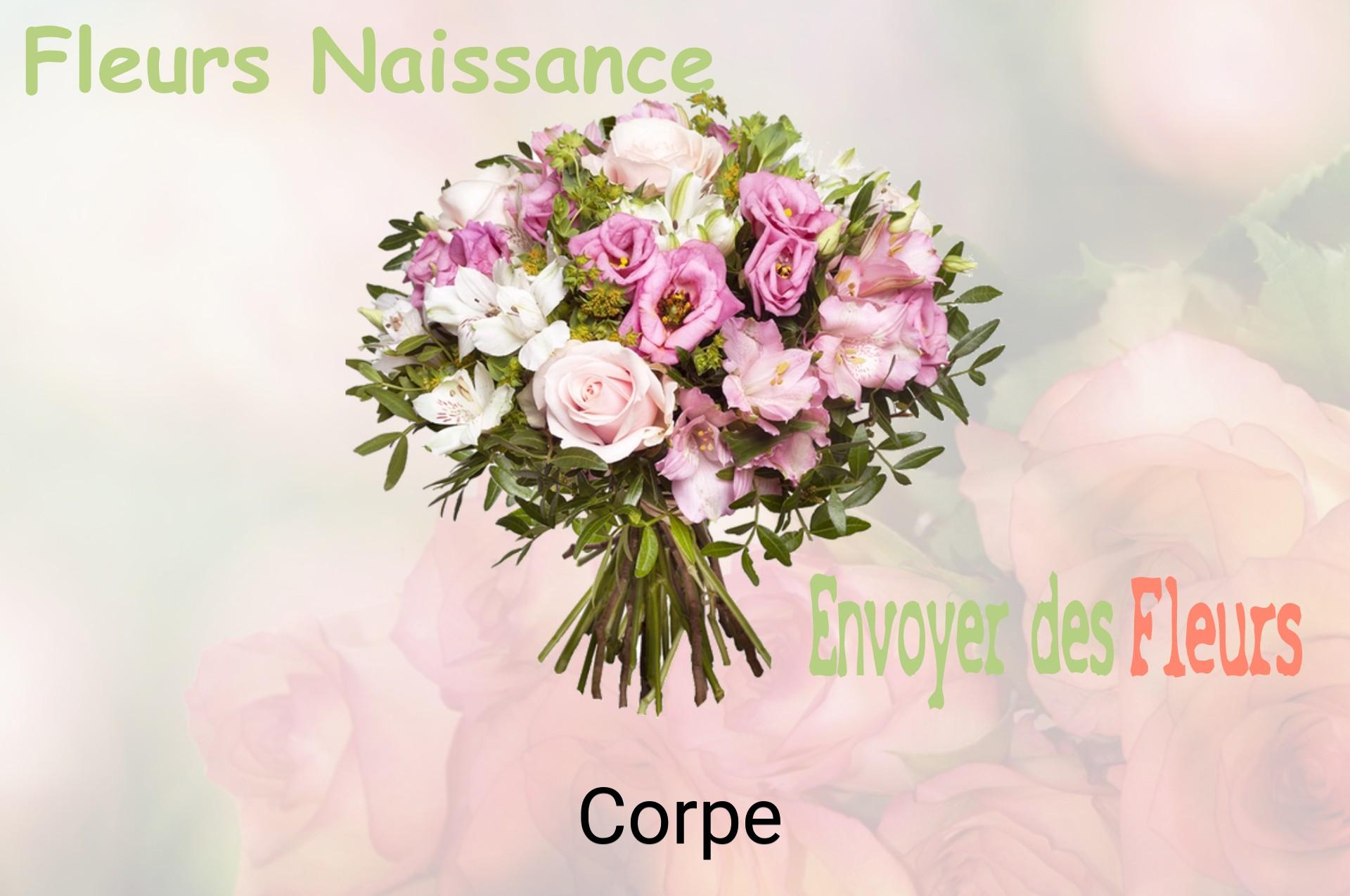 Bouquet de fleurs de naissance livré à Corpe